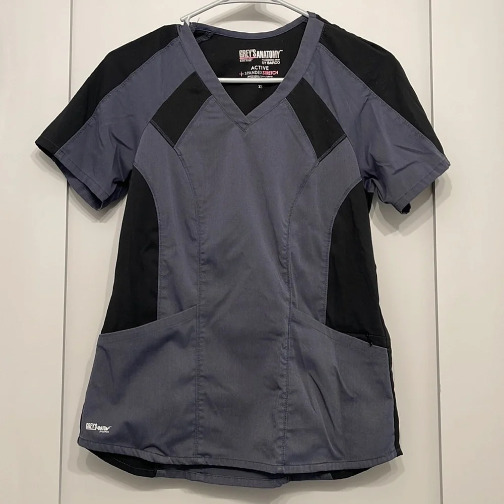 Grey’s Anatomy By Barco Scrub Top Lot XS - Picture 2 of 16